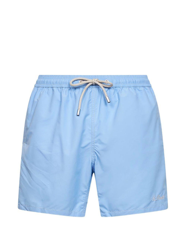 Costume da bagno azzurro con coulisse 