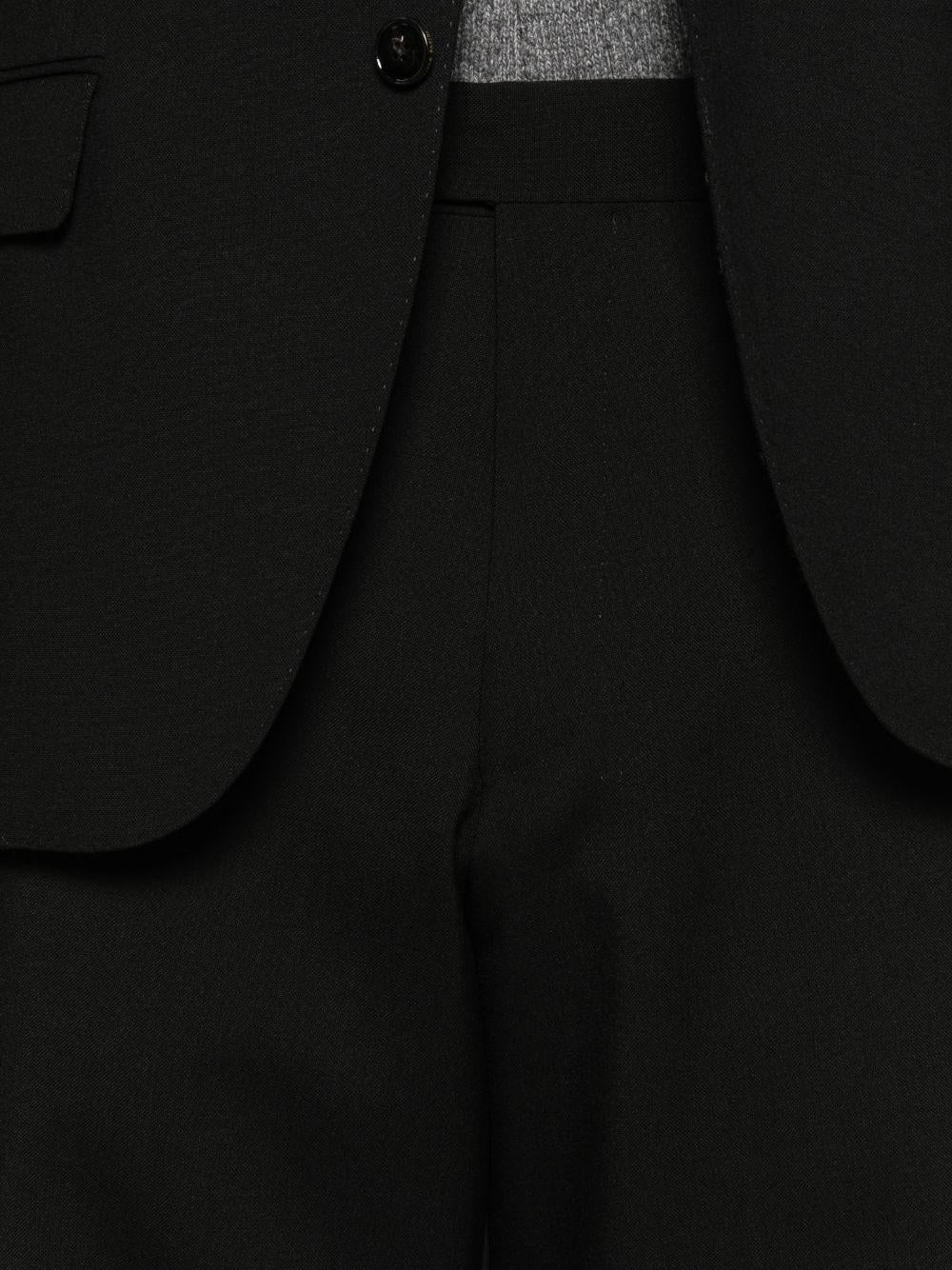 Abito monopetto nero con revers classici 