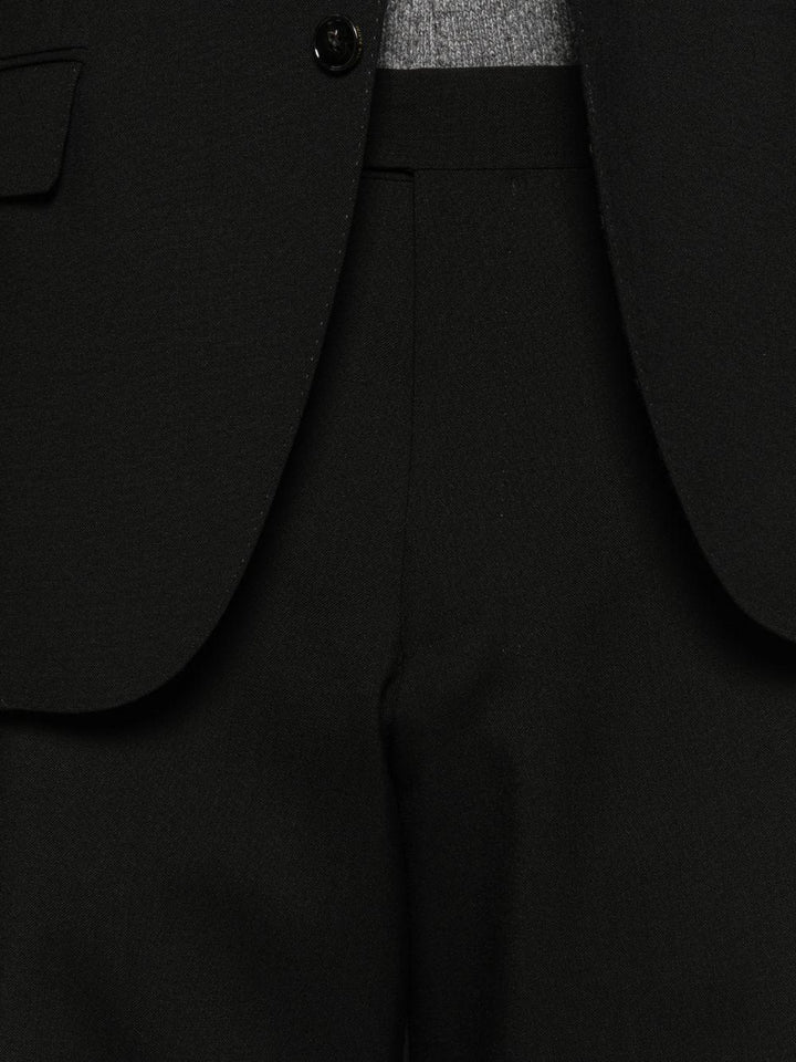 Abito monopetto nero con revers classici 