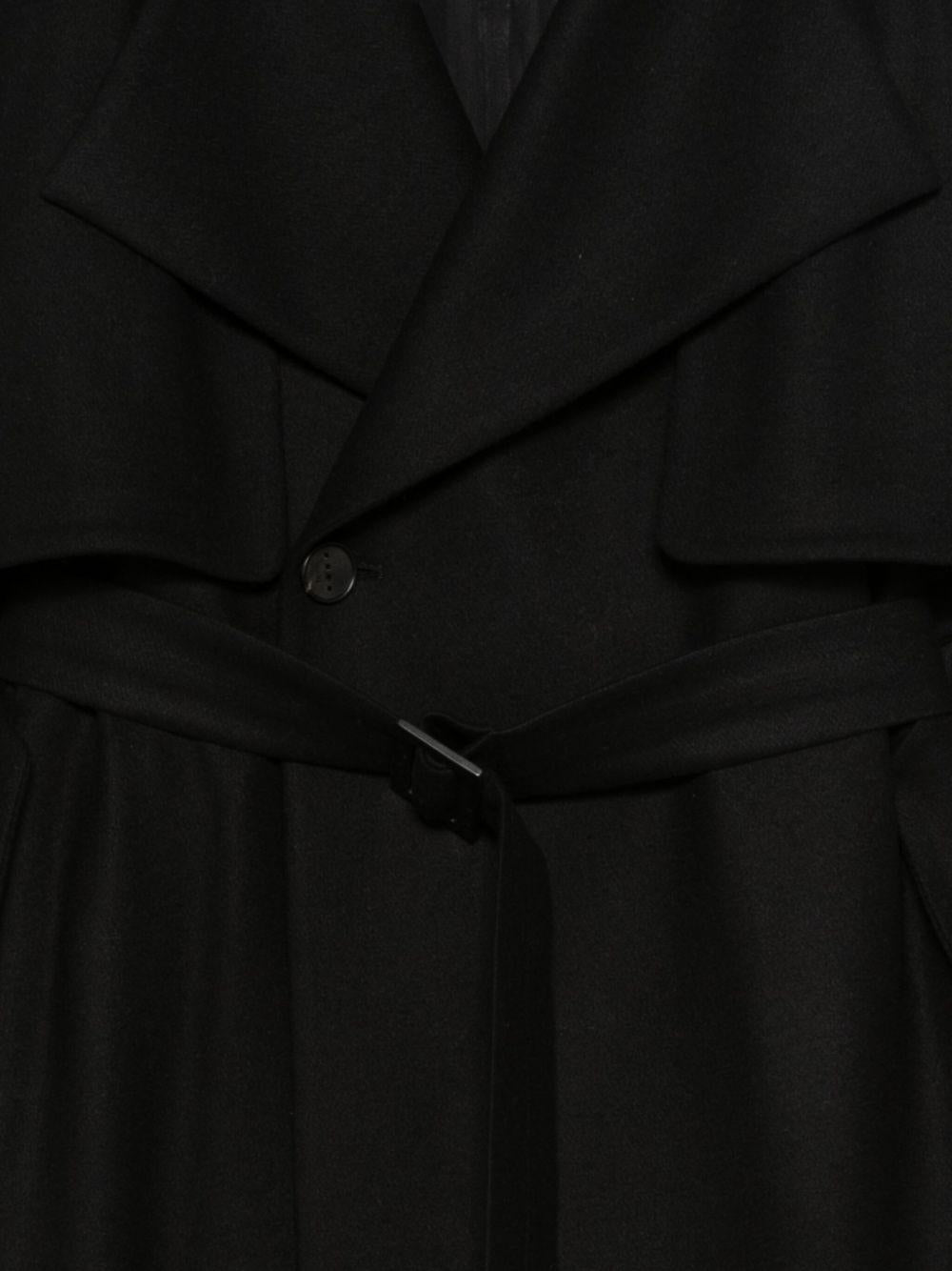 Cappotto Mariotto con cintura nero 