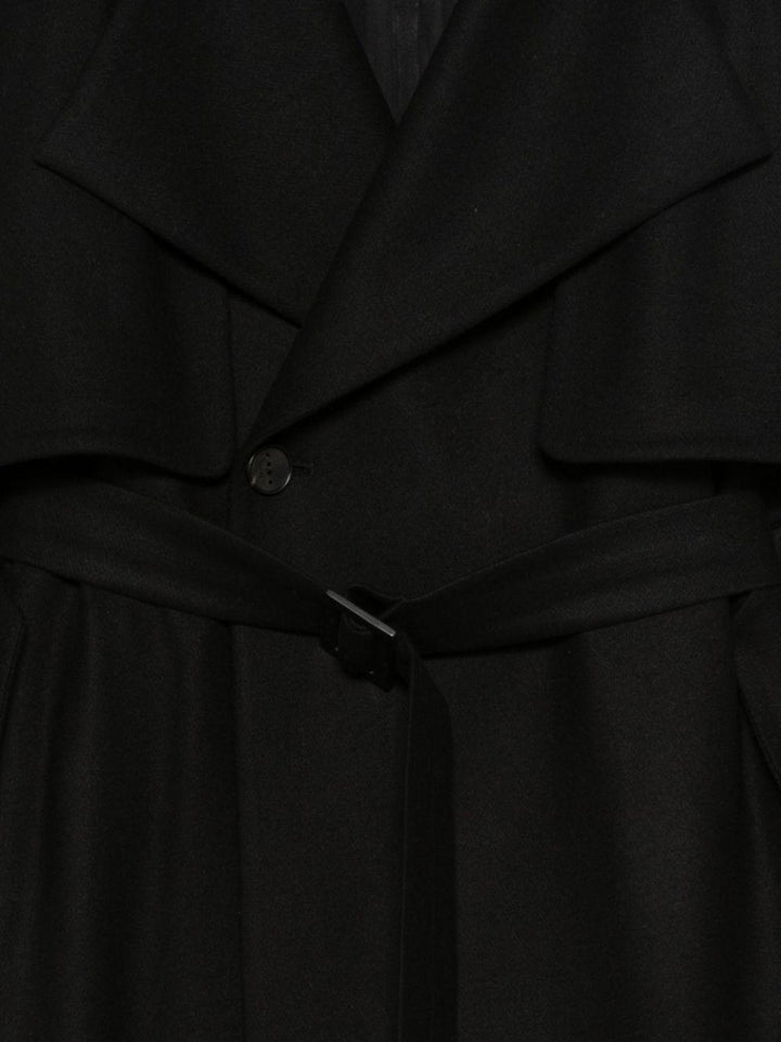 Cappotto Mariotto con cintura nero 