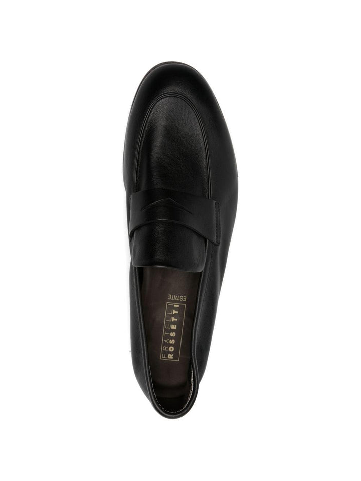 Mocassino nero in pelle 
