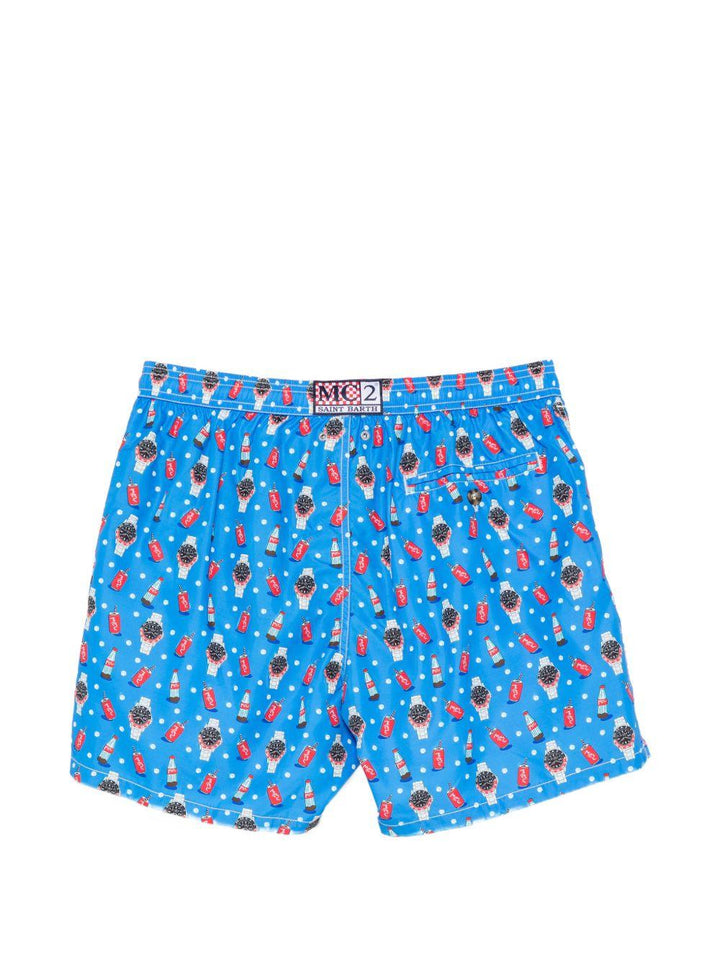 Costume da bagno blu avio 