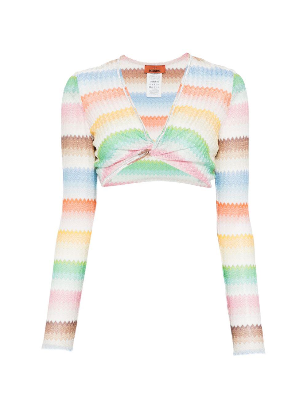 Crop top con nodo 