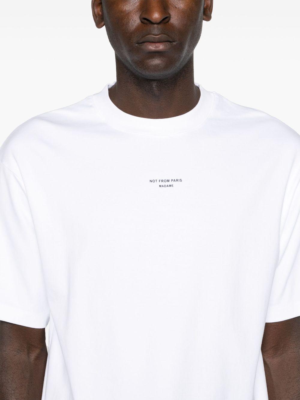 T-shirt bianca con stampa 