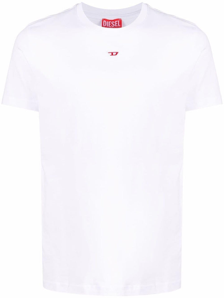 T-shirt Bianca Minimal Con Logo 