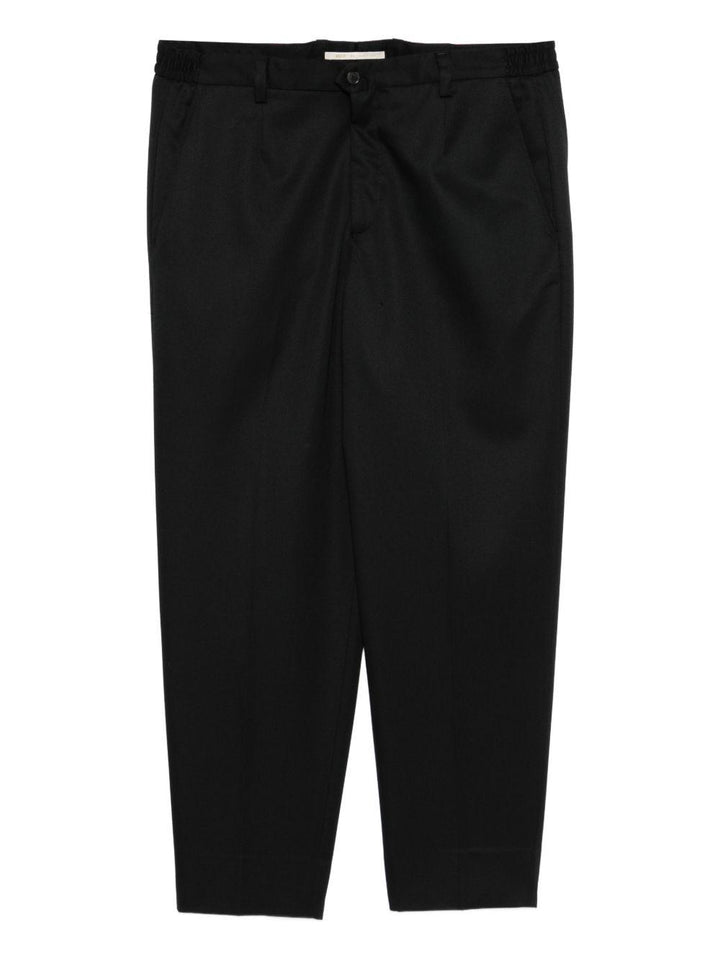 Pantaloni neri con vita elasticizzata 