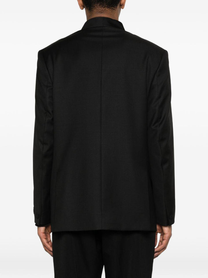 Blazer nero con chiusura a laccio