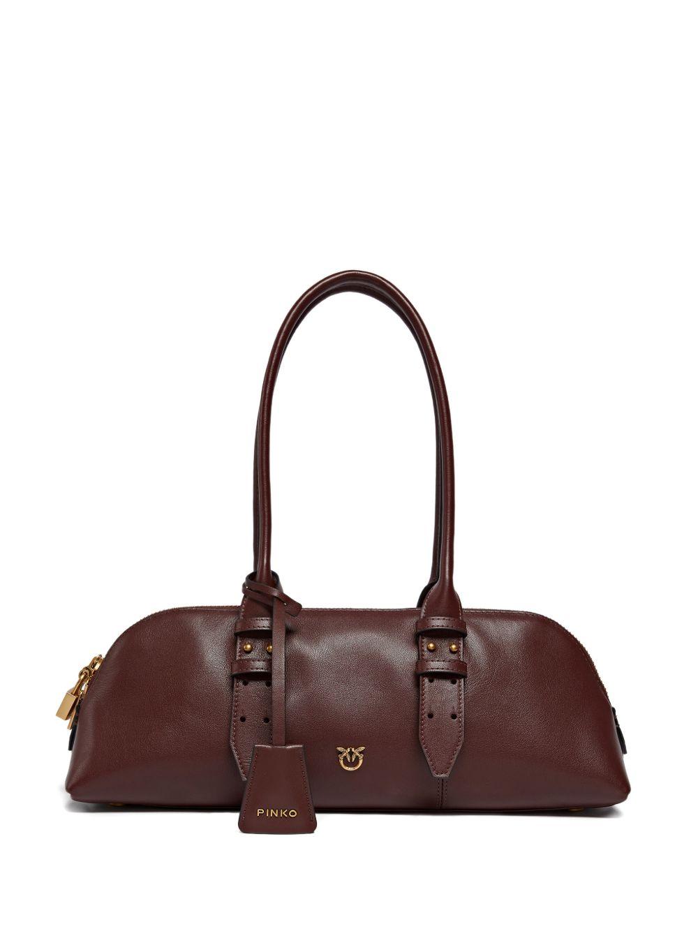 Borsa a spalla Padlock in pelle 