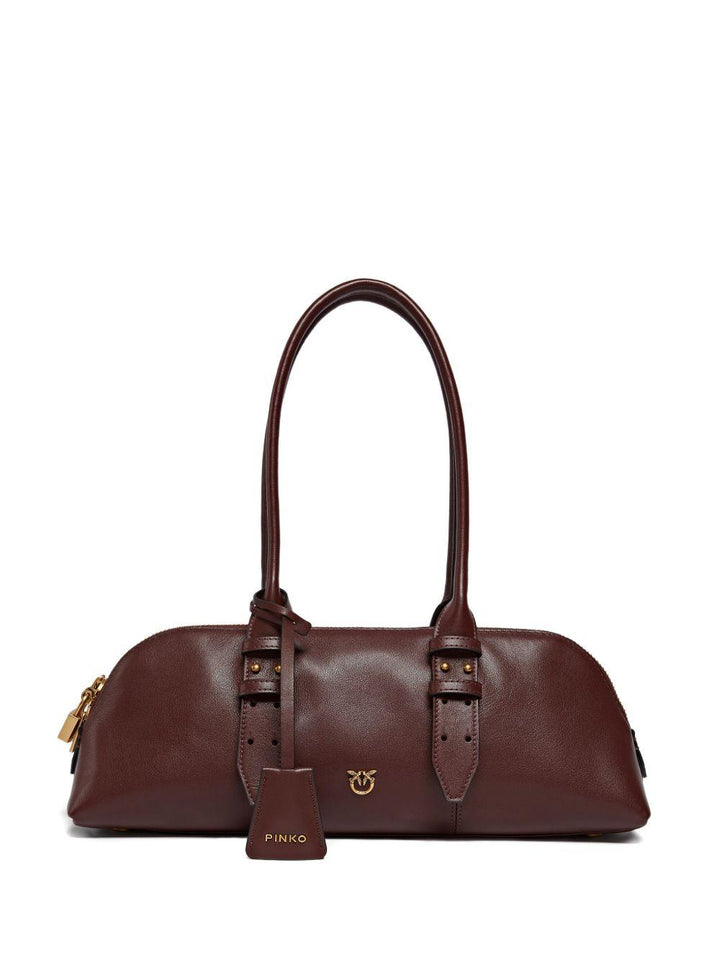 Borsa a spalla Padlock in pelle 