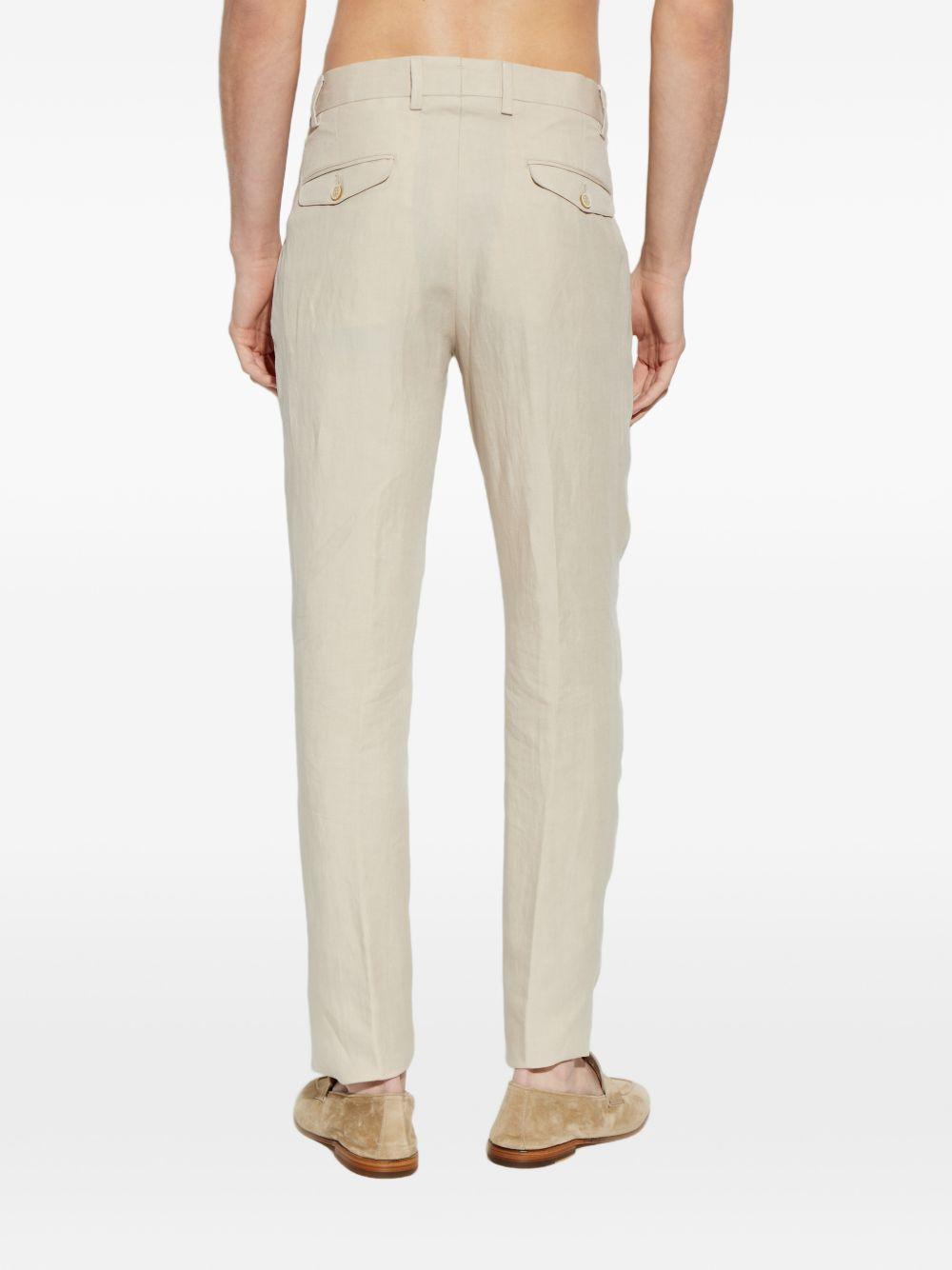 Pantaloni plissé sabbia 