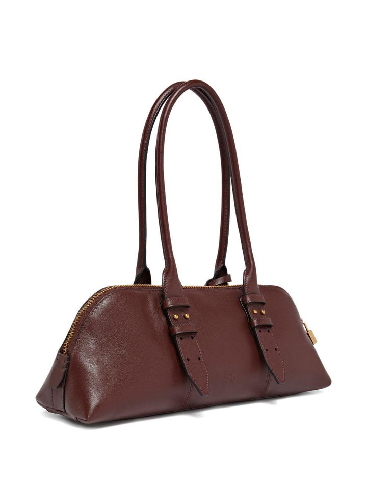 Borsa a spalla Padlock in pelle 
