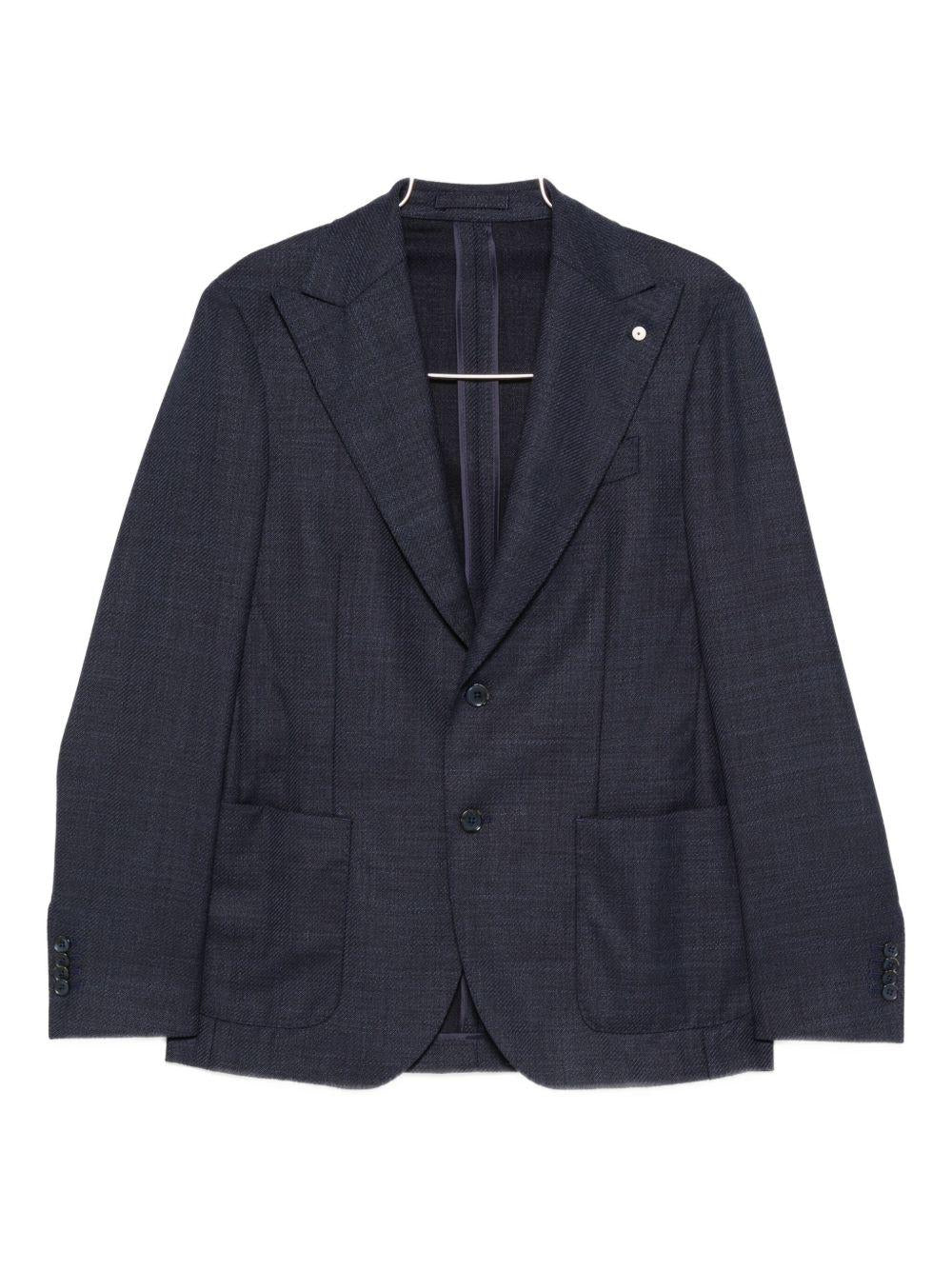 Blazer blu con bottoni 