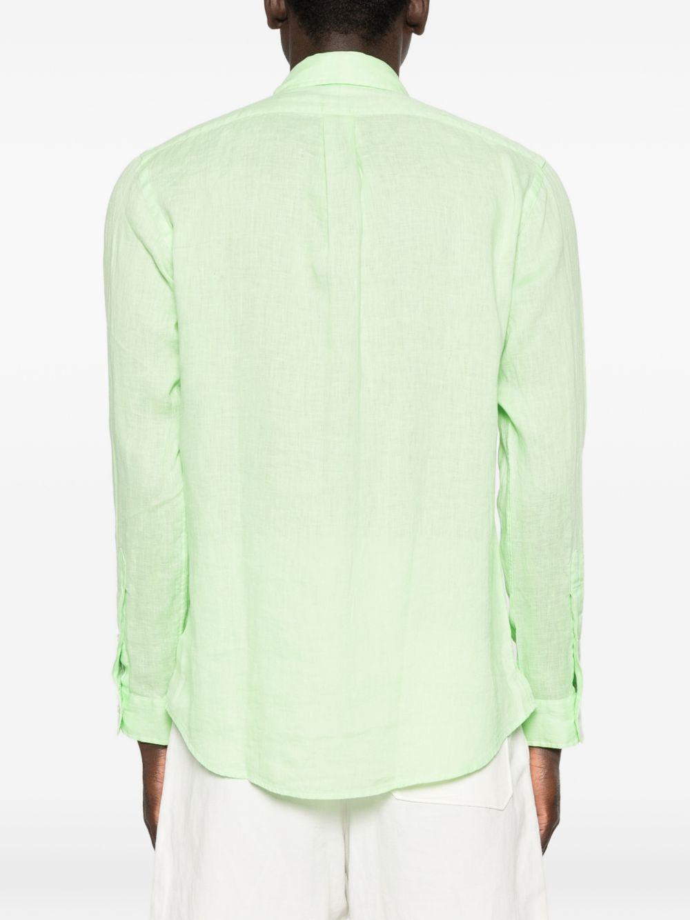 Camicia verde in lino 