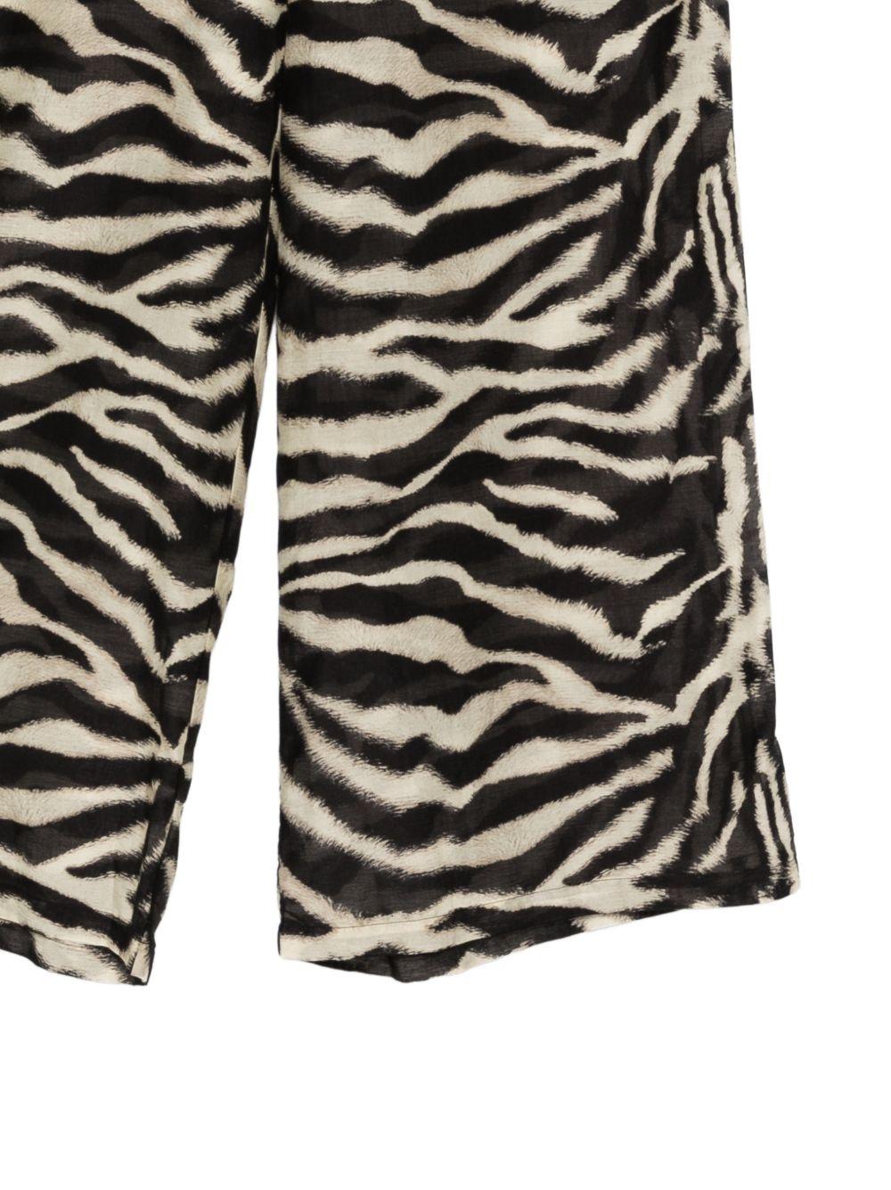 Pantaloni a palazzo con stampa 