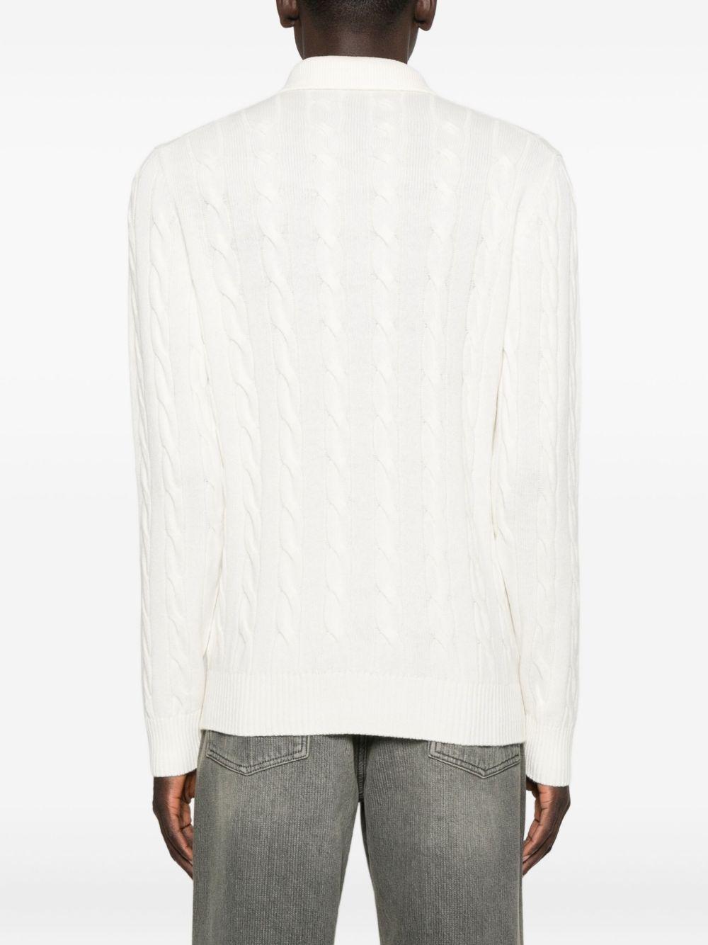 Maglione con logo bianco 