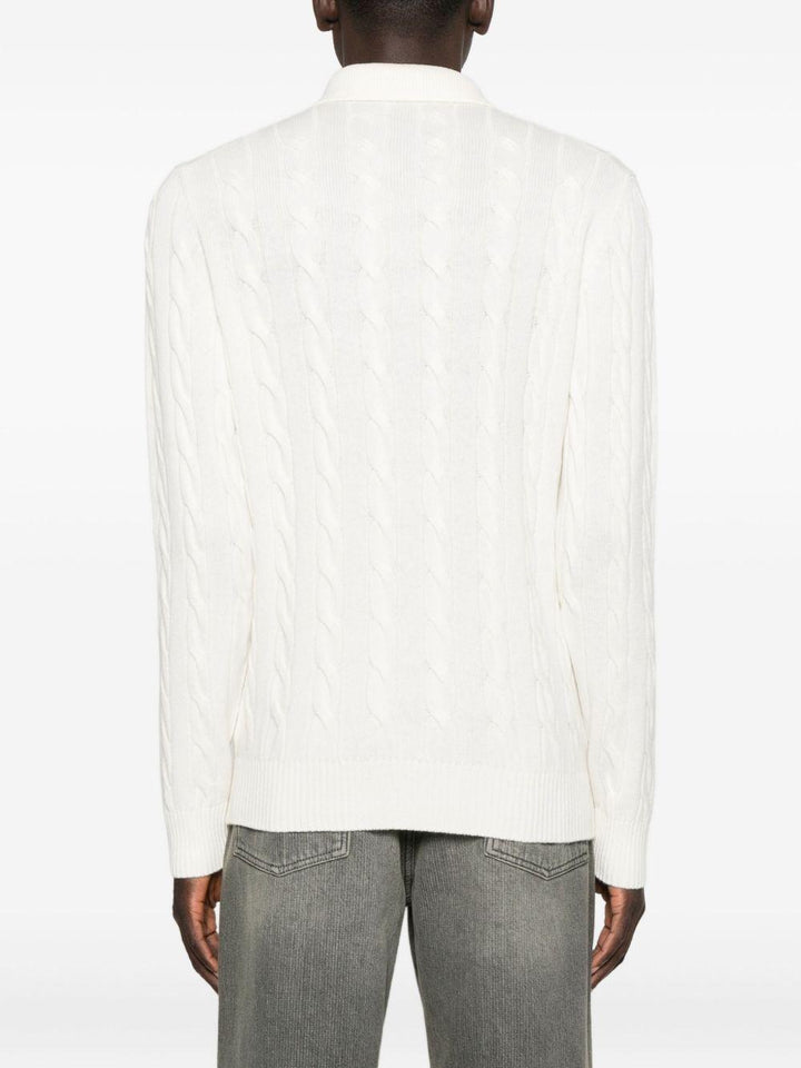 Maglione con logo bianco 