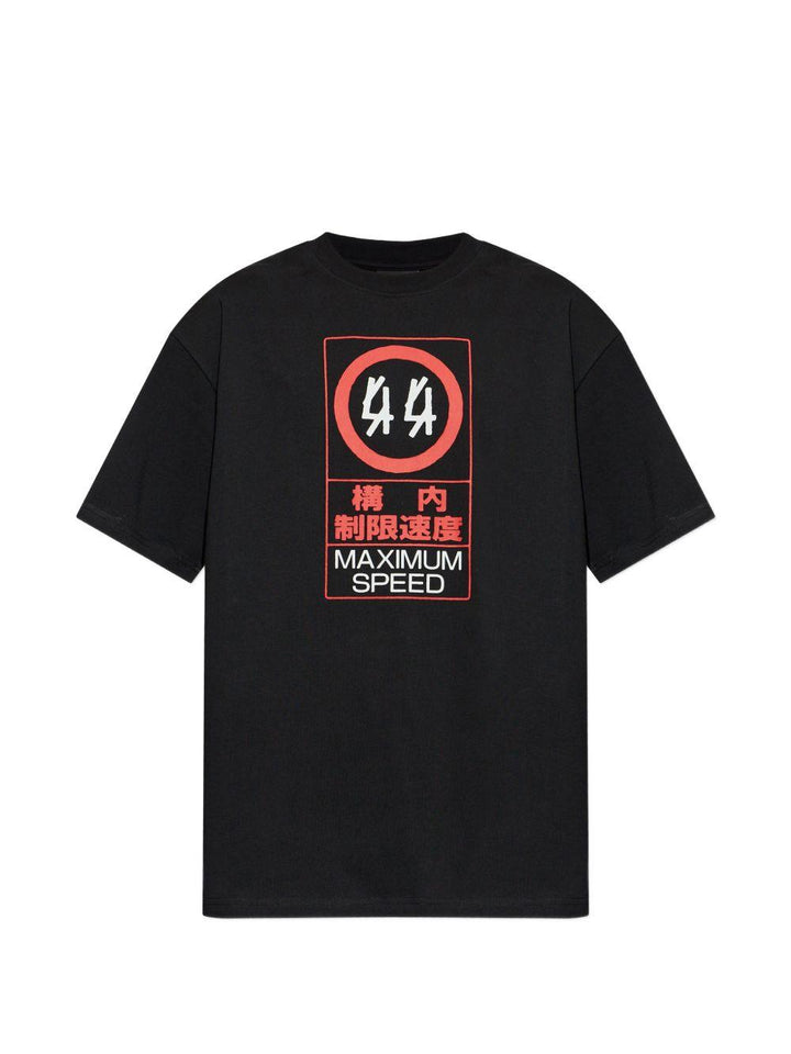 T-shirt stampata black/red 