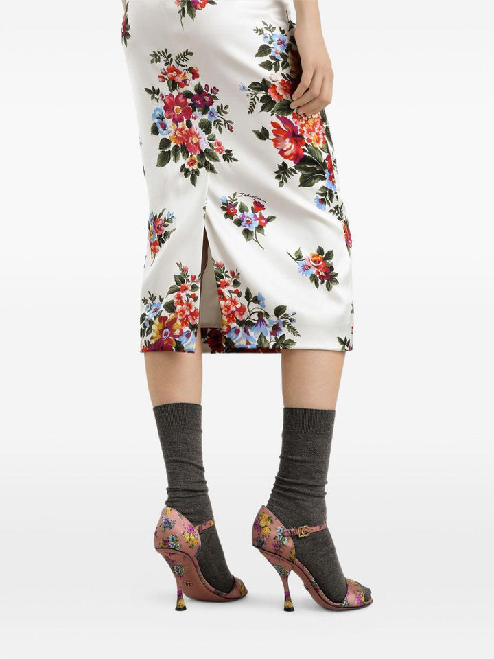 Abito midi a fiori 