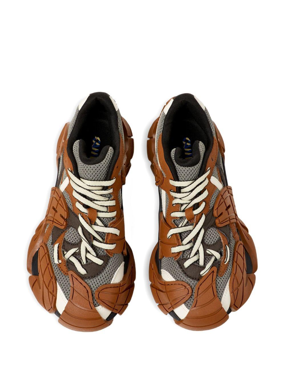 Sneakers Tormenta scolpite grigie e marroni 