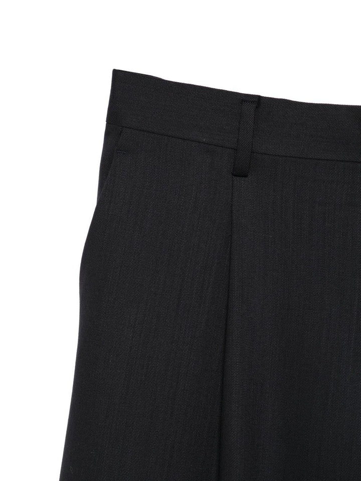 Pantaloni neri plissé 