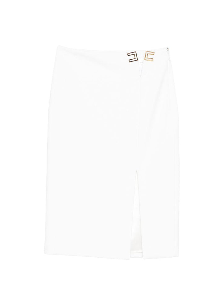 Minigonna con fibbia a fessura 