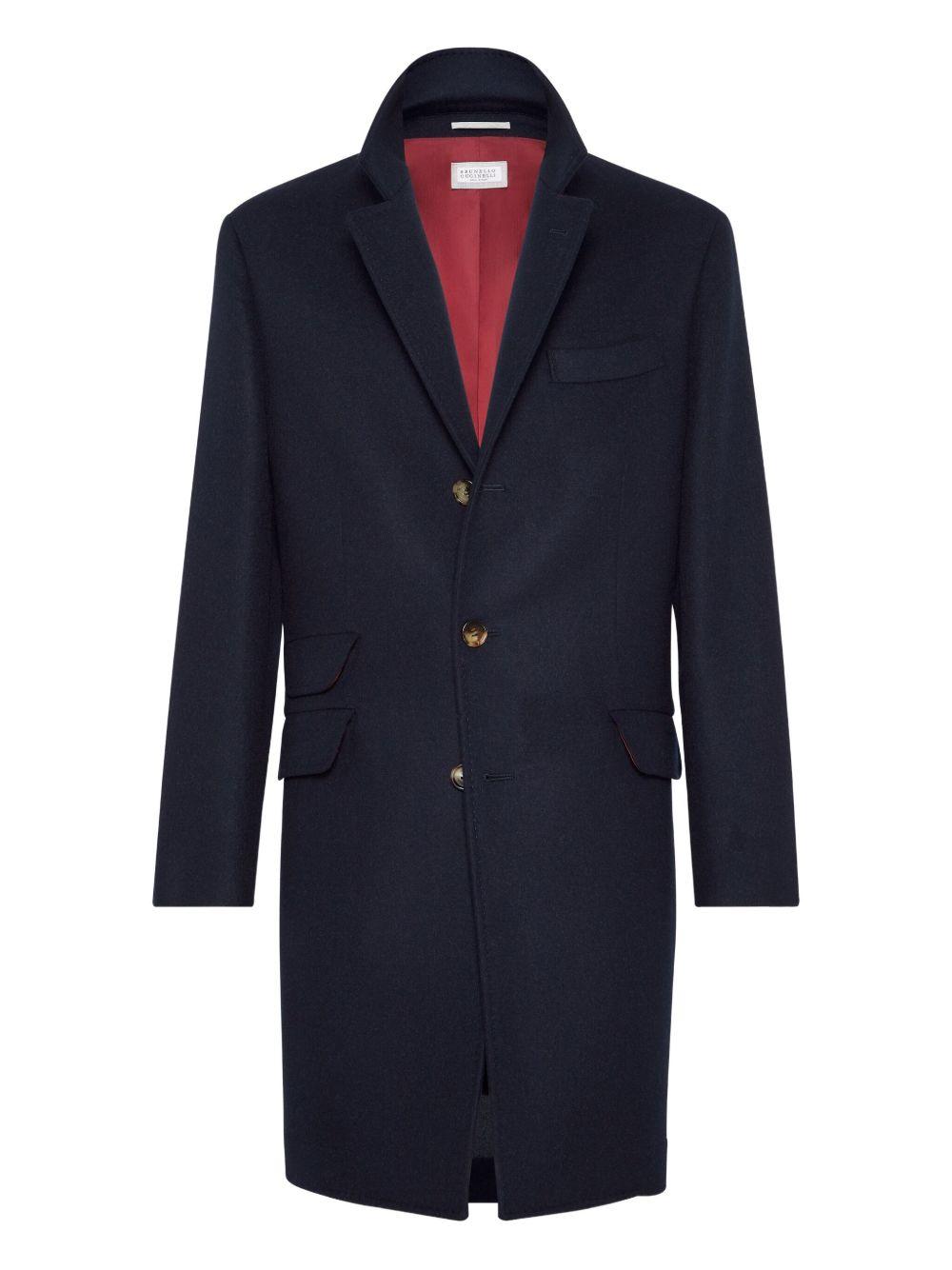 Cappotto sartoriale blu navy 
