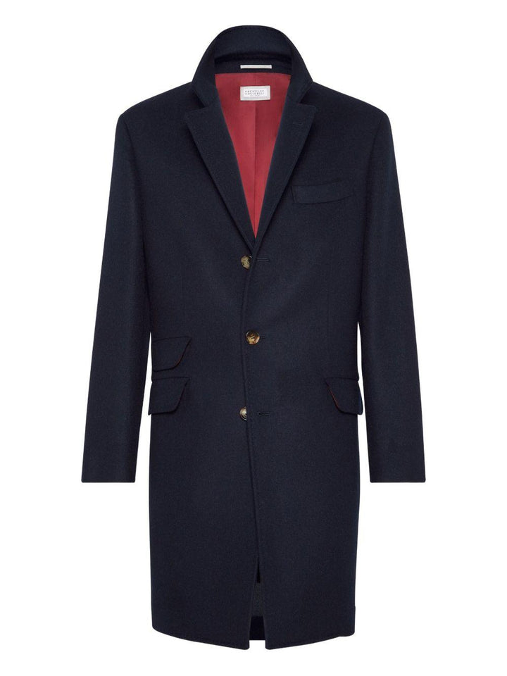 Cappotto sartoriale blu navy 