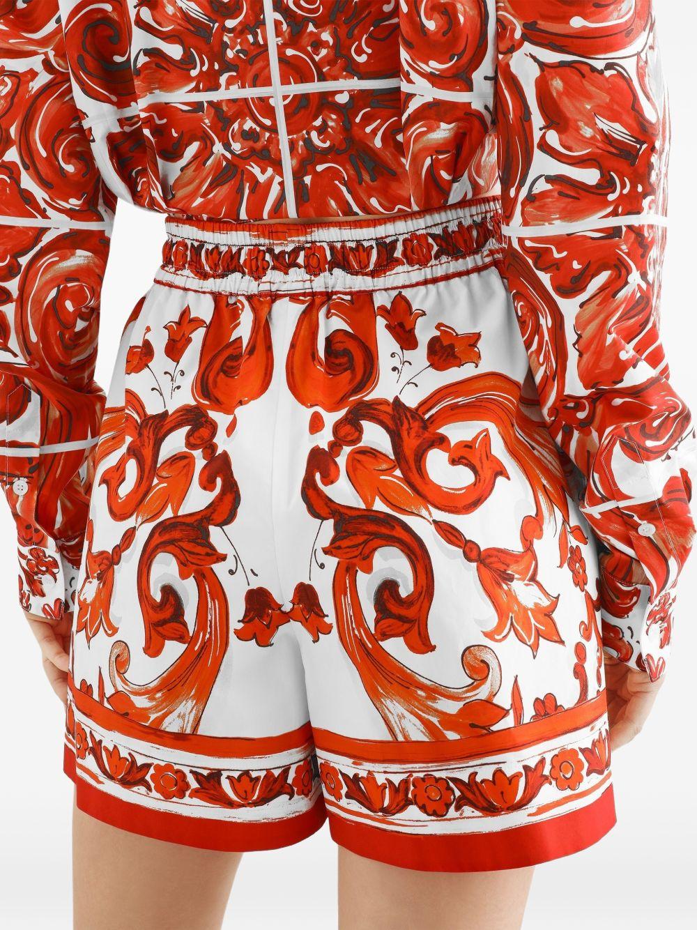 Shorts con stampa Maiolica 