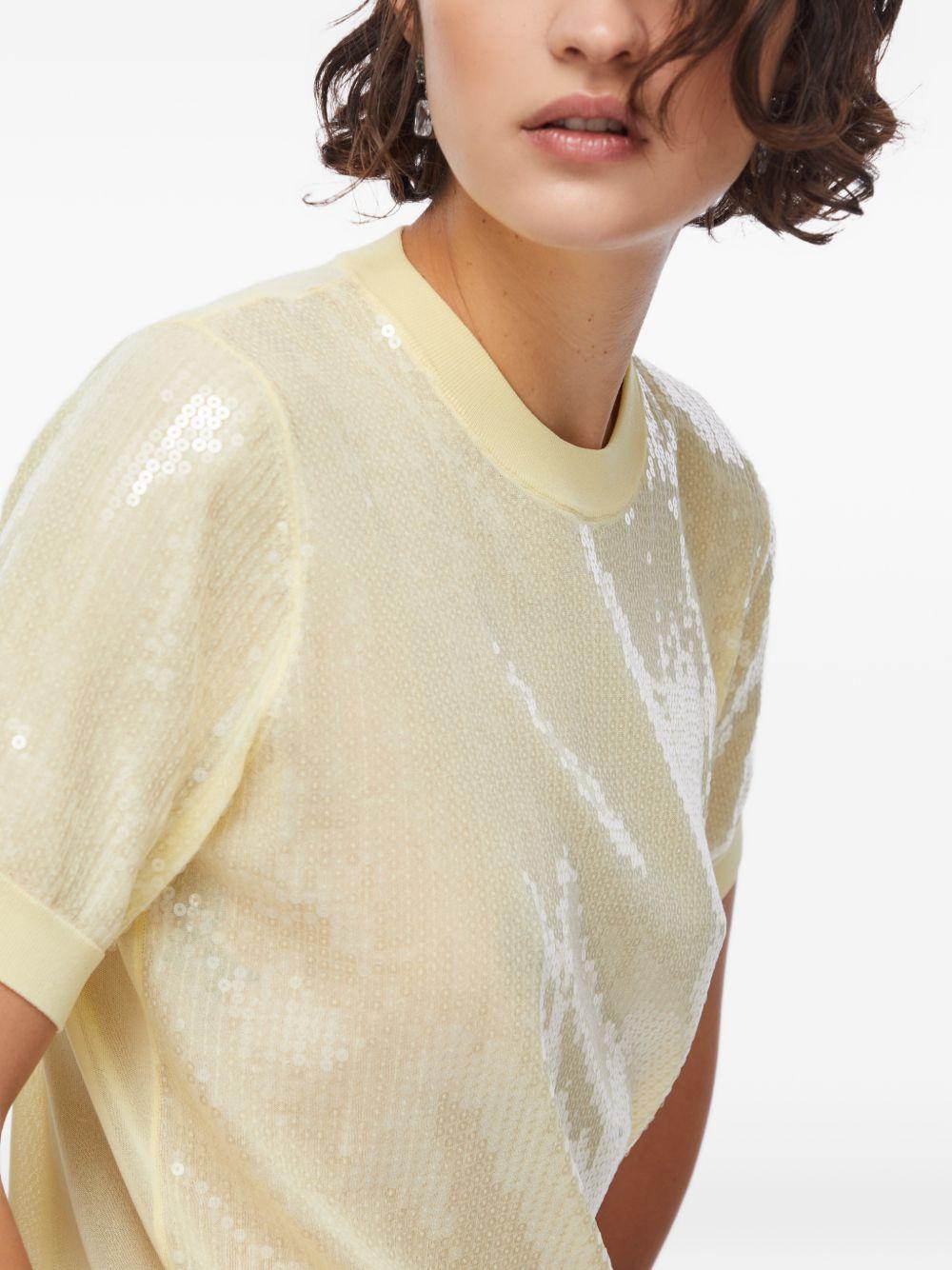 T-shirt con paillettes 
