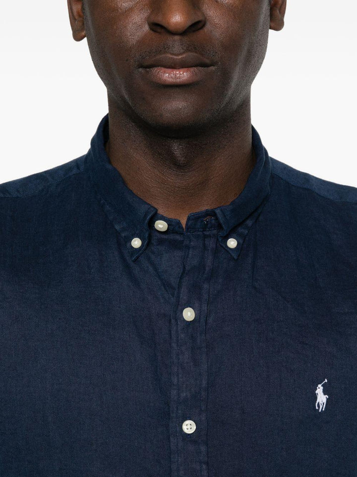 Camicia polo pony blu scuro 