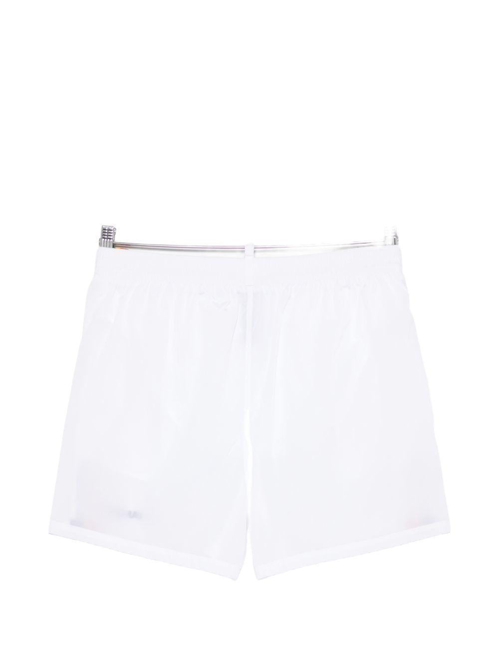 Costume da bagno bianco con banda laterale 