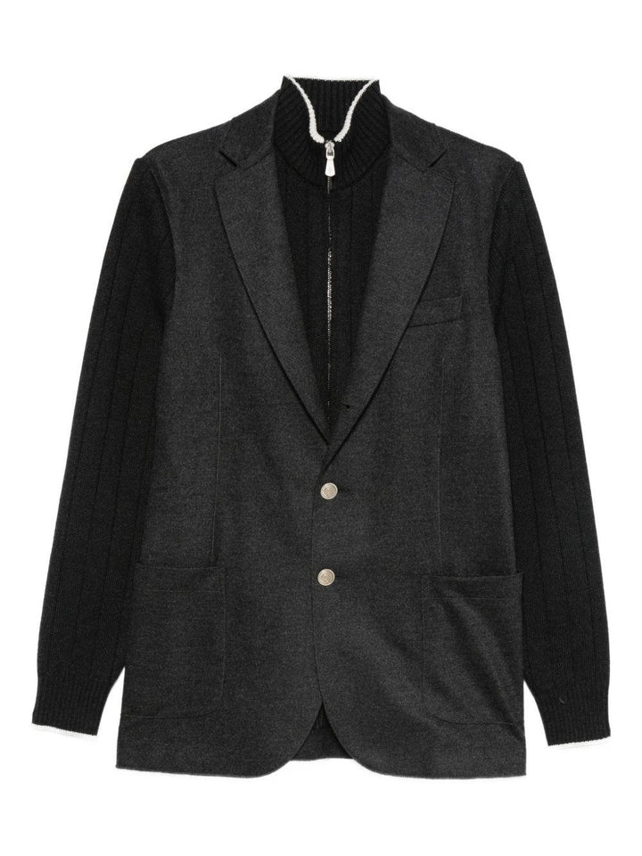 Blazer monopetto grigio scuro 