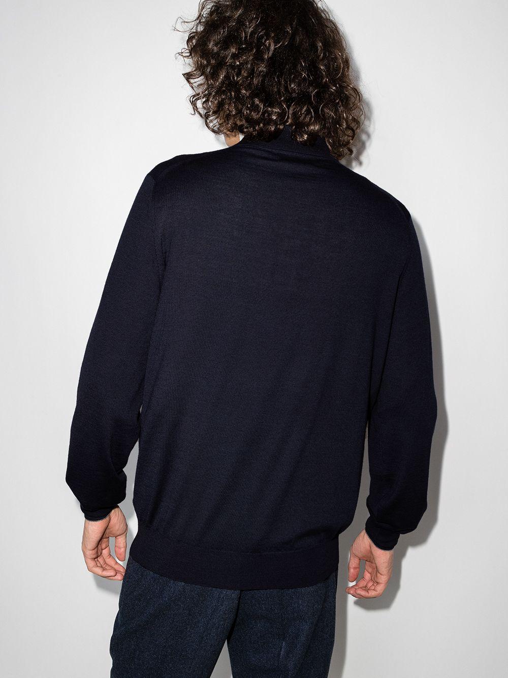 Polo a maniche lunghe in maglia 