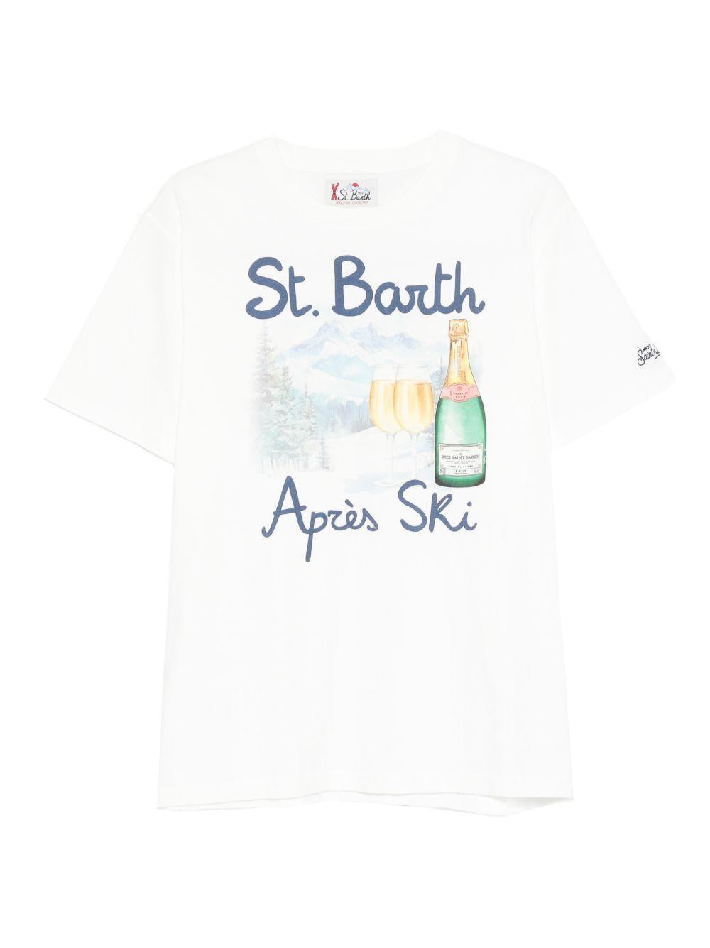 T-shirt bianca con stampa grafica 