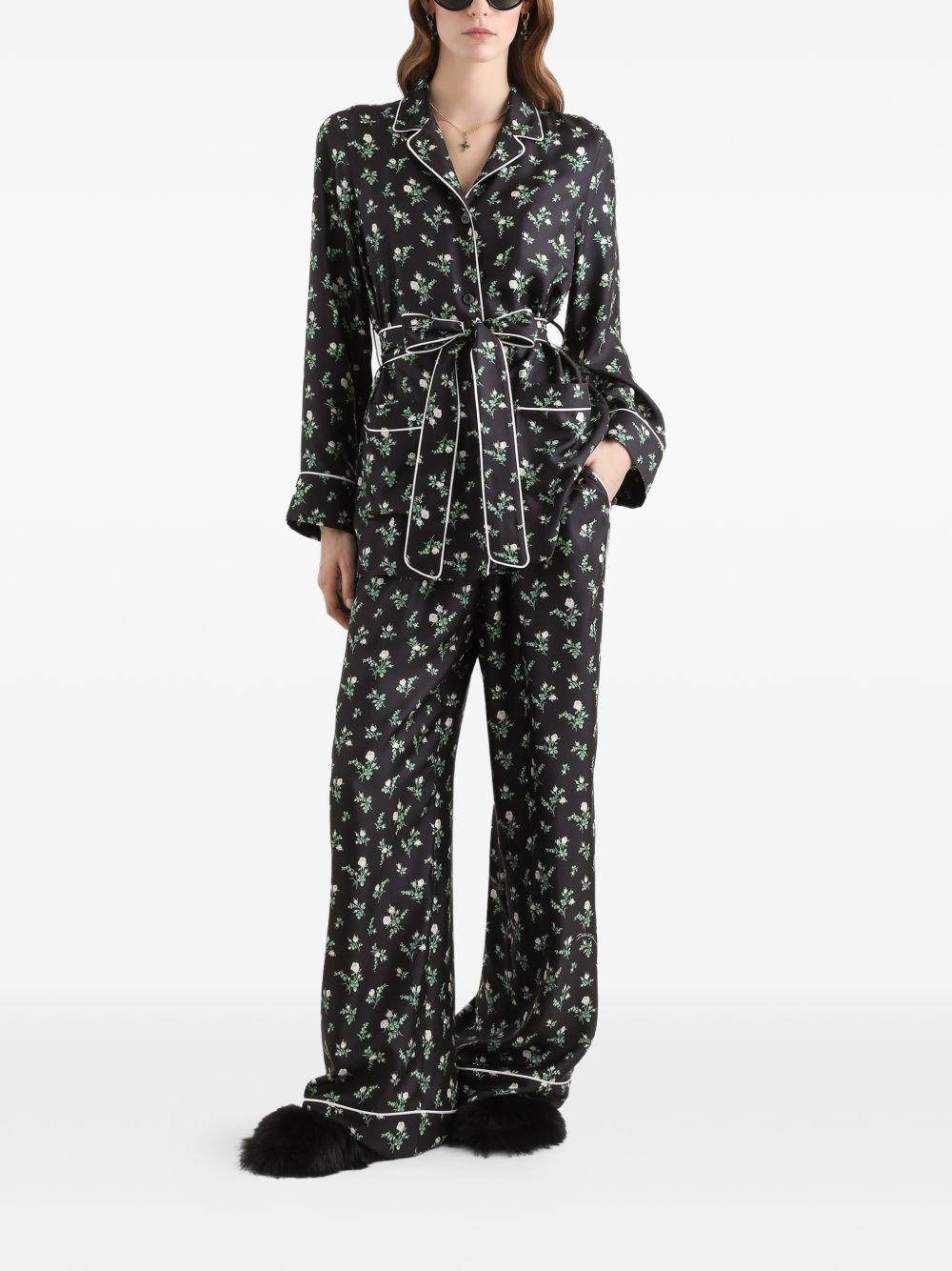 Camicia kimono con stampa 