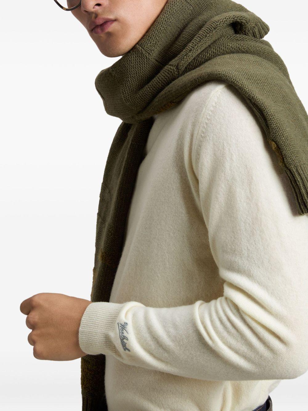 Maglione a collo alto bianco 