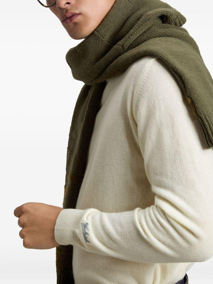 Maglione a collo alto bianco 