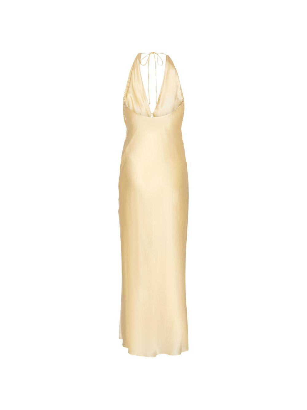 Abito lungo in satin 