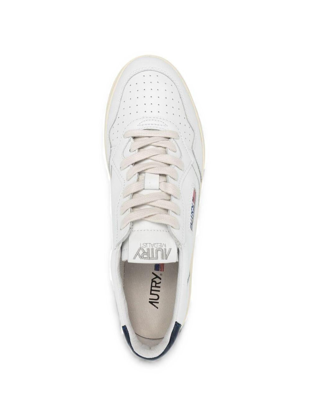 Sneakers white/space con applicazione logo 