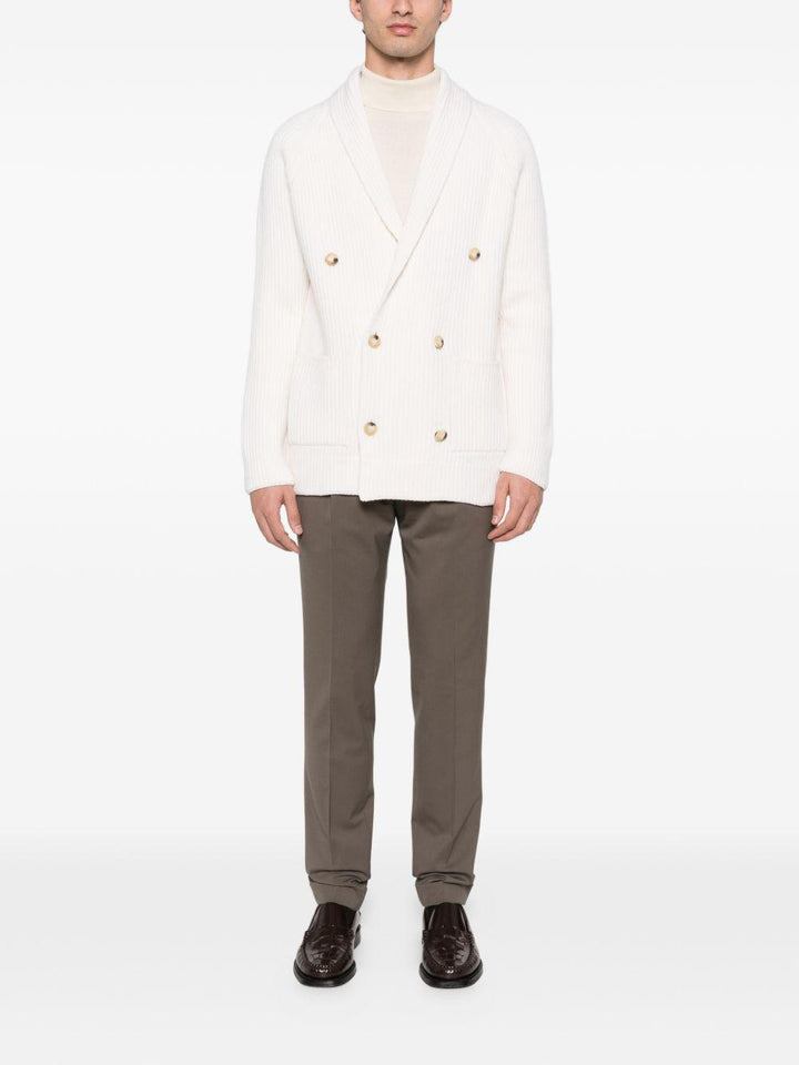 Cardigan doppiopetto bianco 
