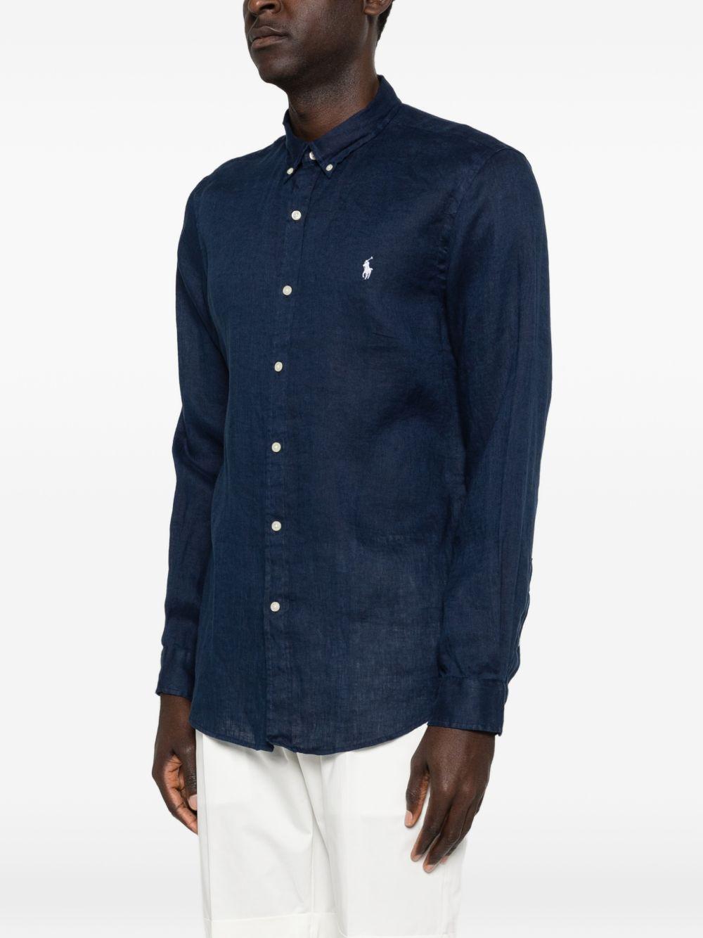Camicia polo pony blu scuro 