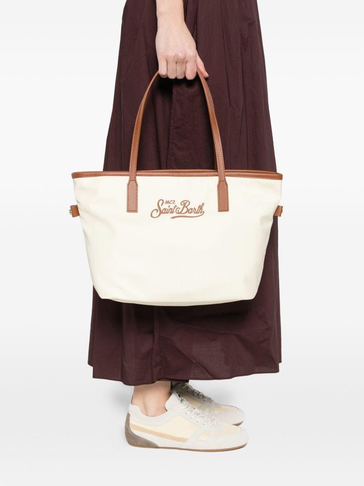 Borsa tote City media con ricamo 