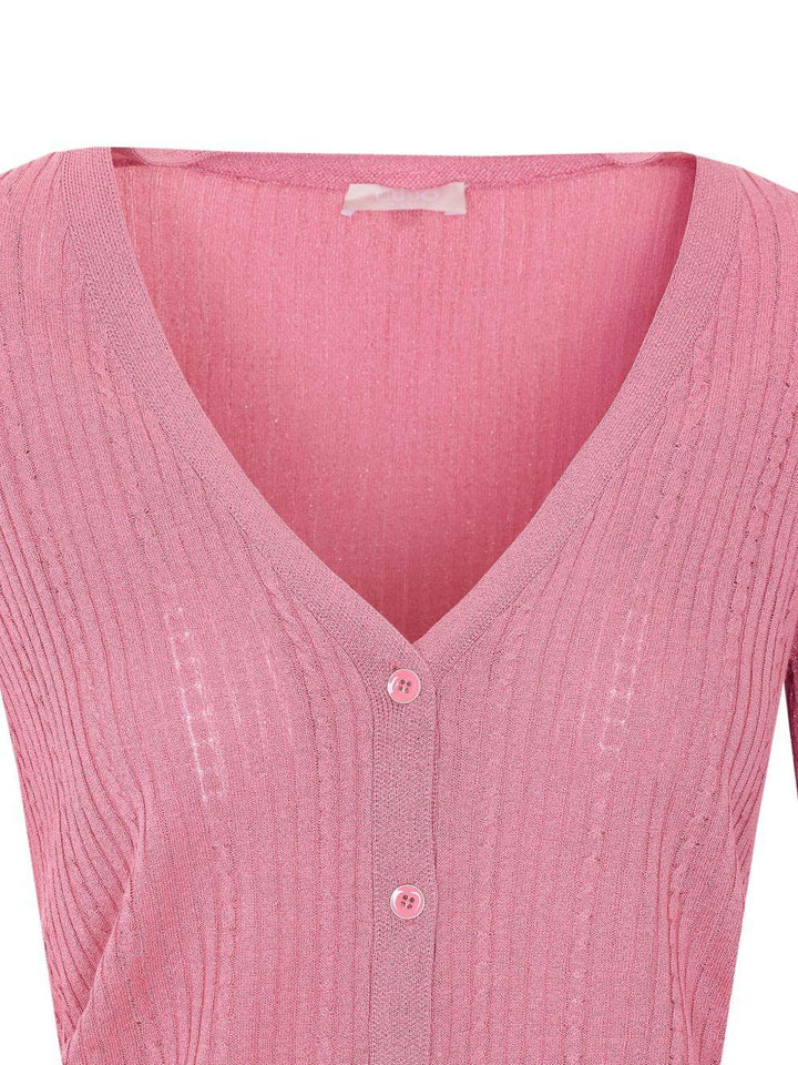 Cardigan con scollo a V 