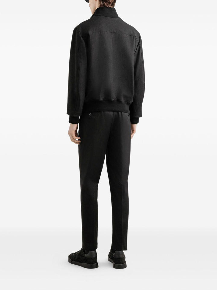 Pantaloni neri in gabardine 