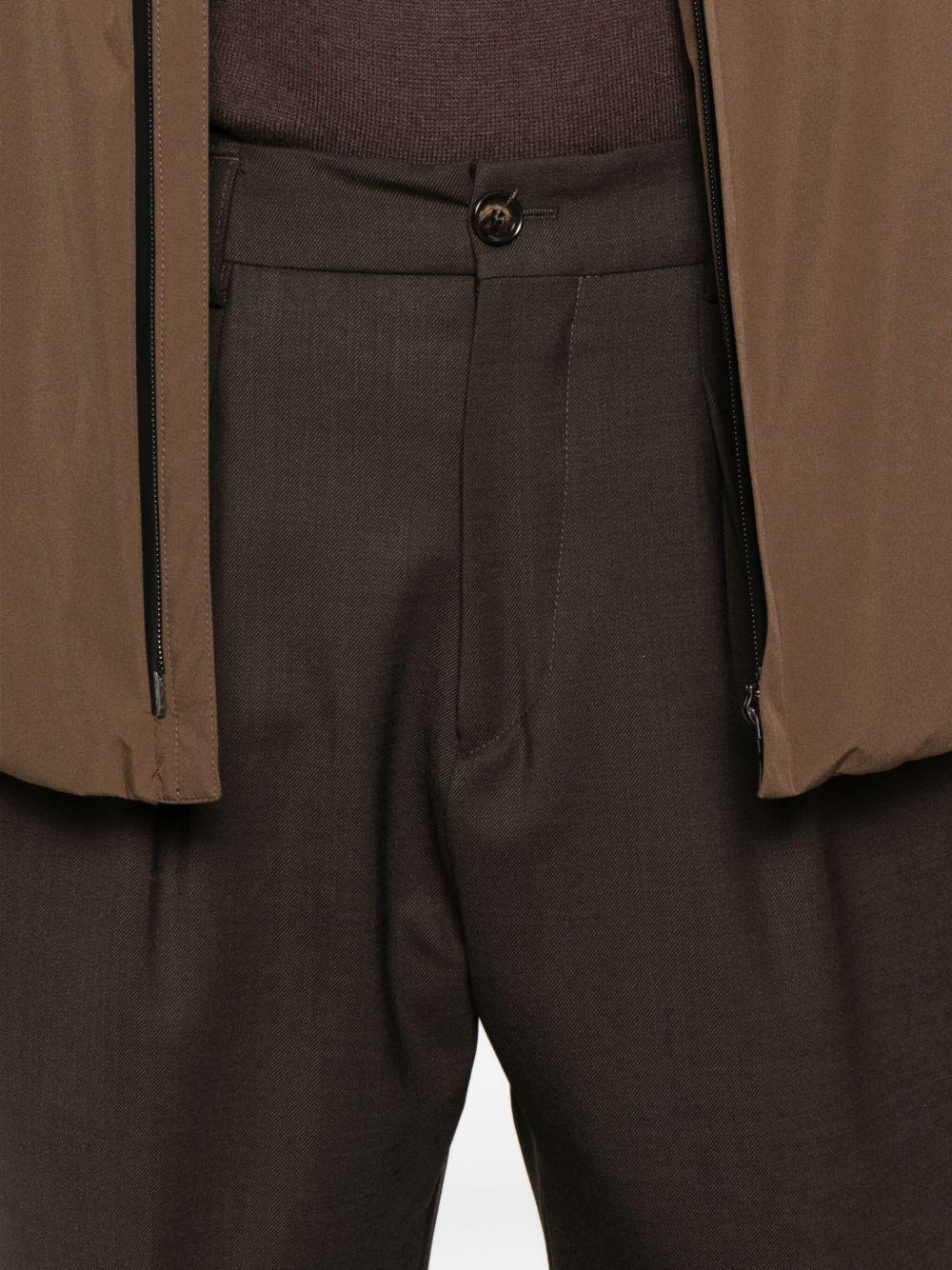 Pantaloni marroni con vita elasticizzata 