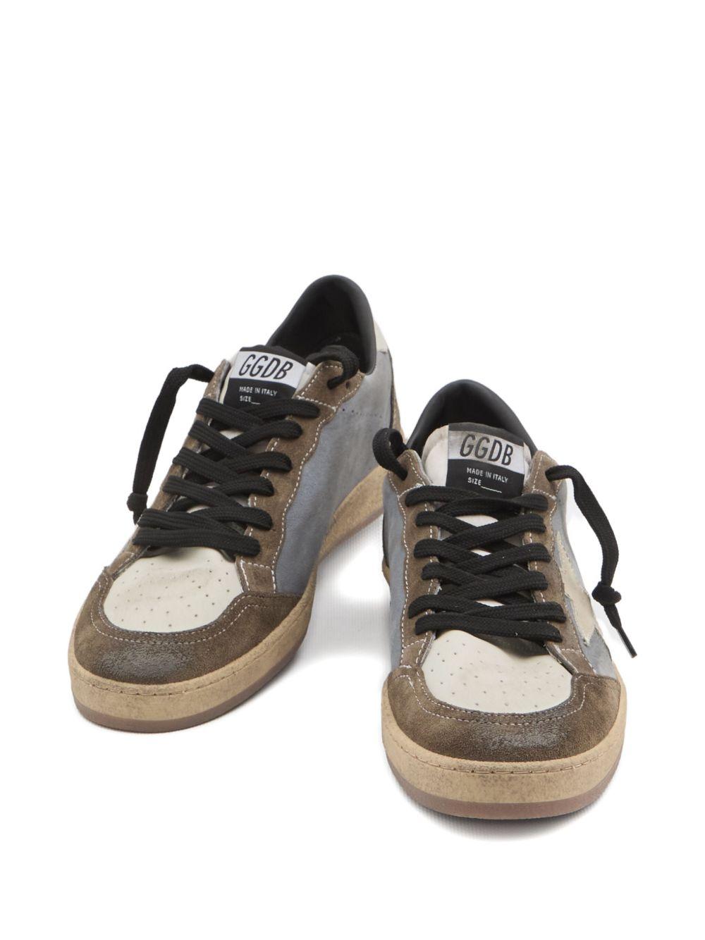 Sneakers grigie Ball Star in pelle scamosciata 
