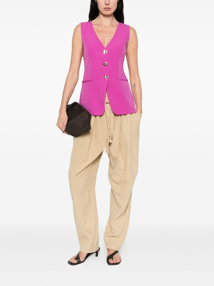 Gilet con bottoni 