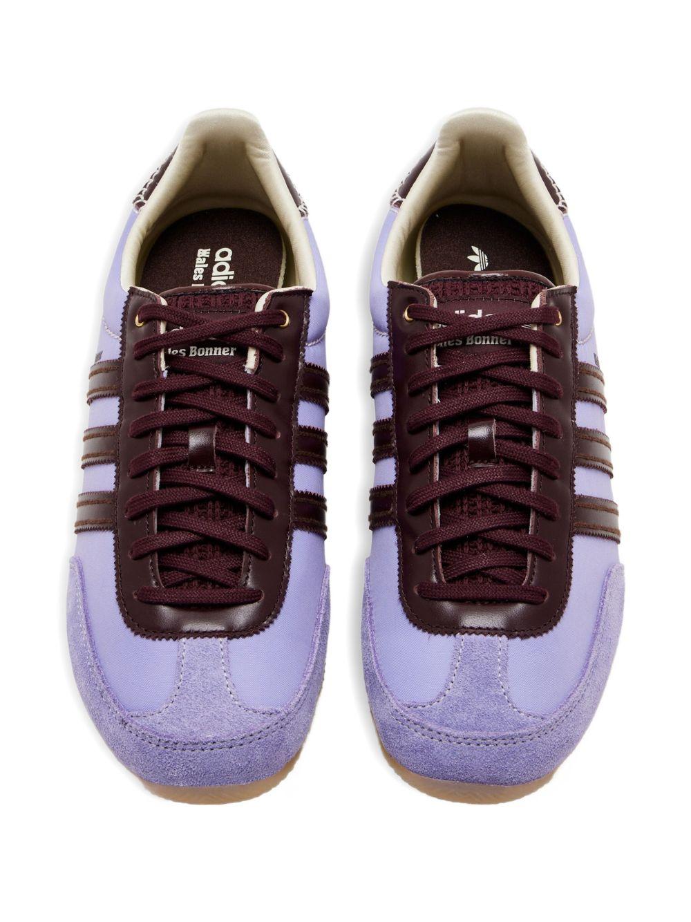 Sneakers in pelle e pelle scamosciata purple 