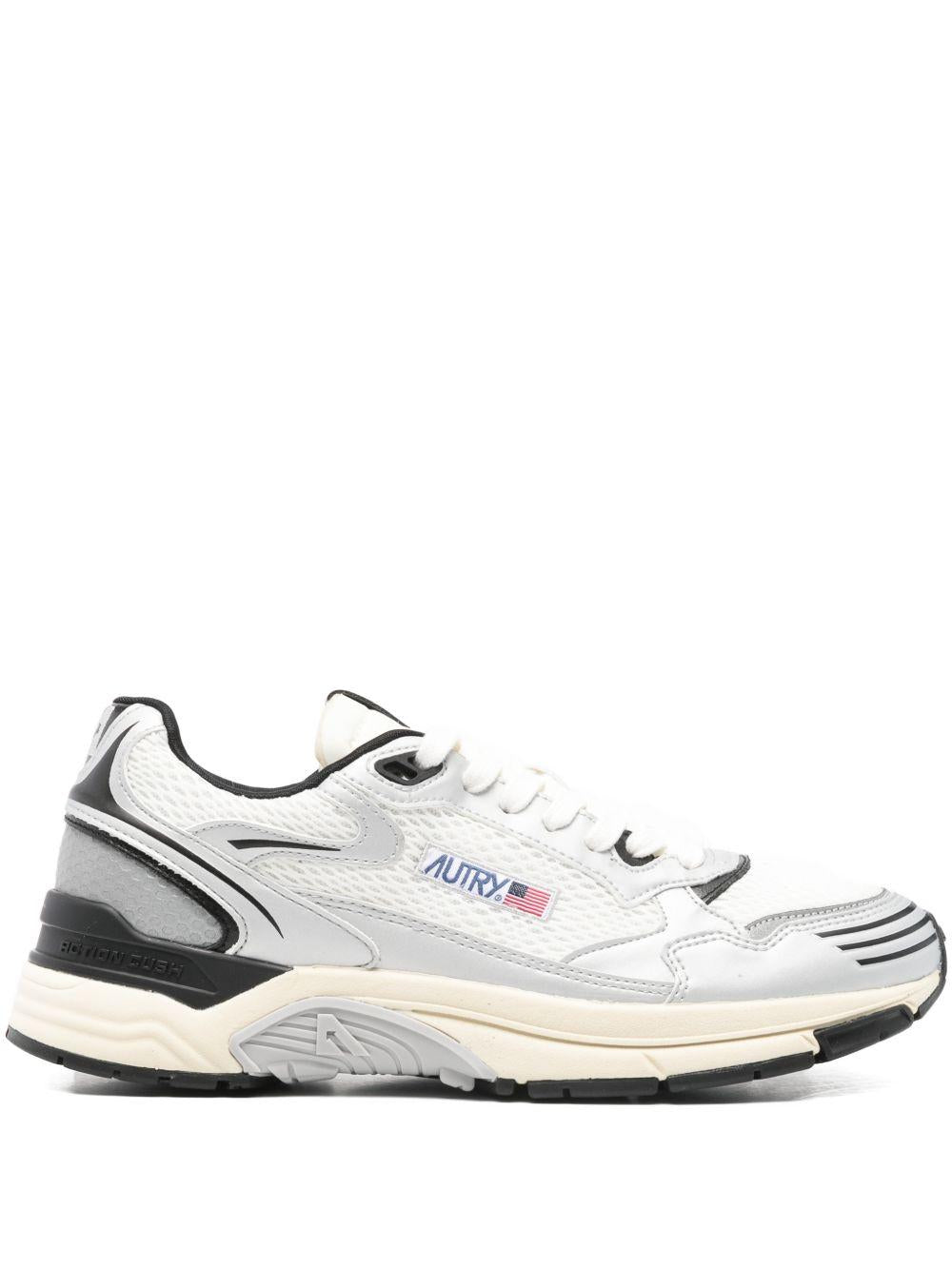 Sneakers Hiperway con logo silver/white/black 